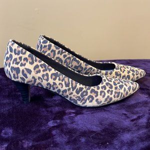 Leopard Print Clarks Linvale Jerica dress shoe